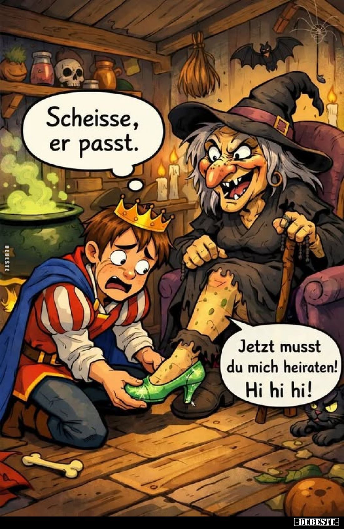 Scheisse, er passt.
Jetzt musst du mich heiraten! Hi hi hi!