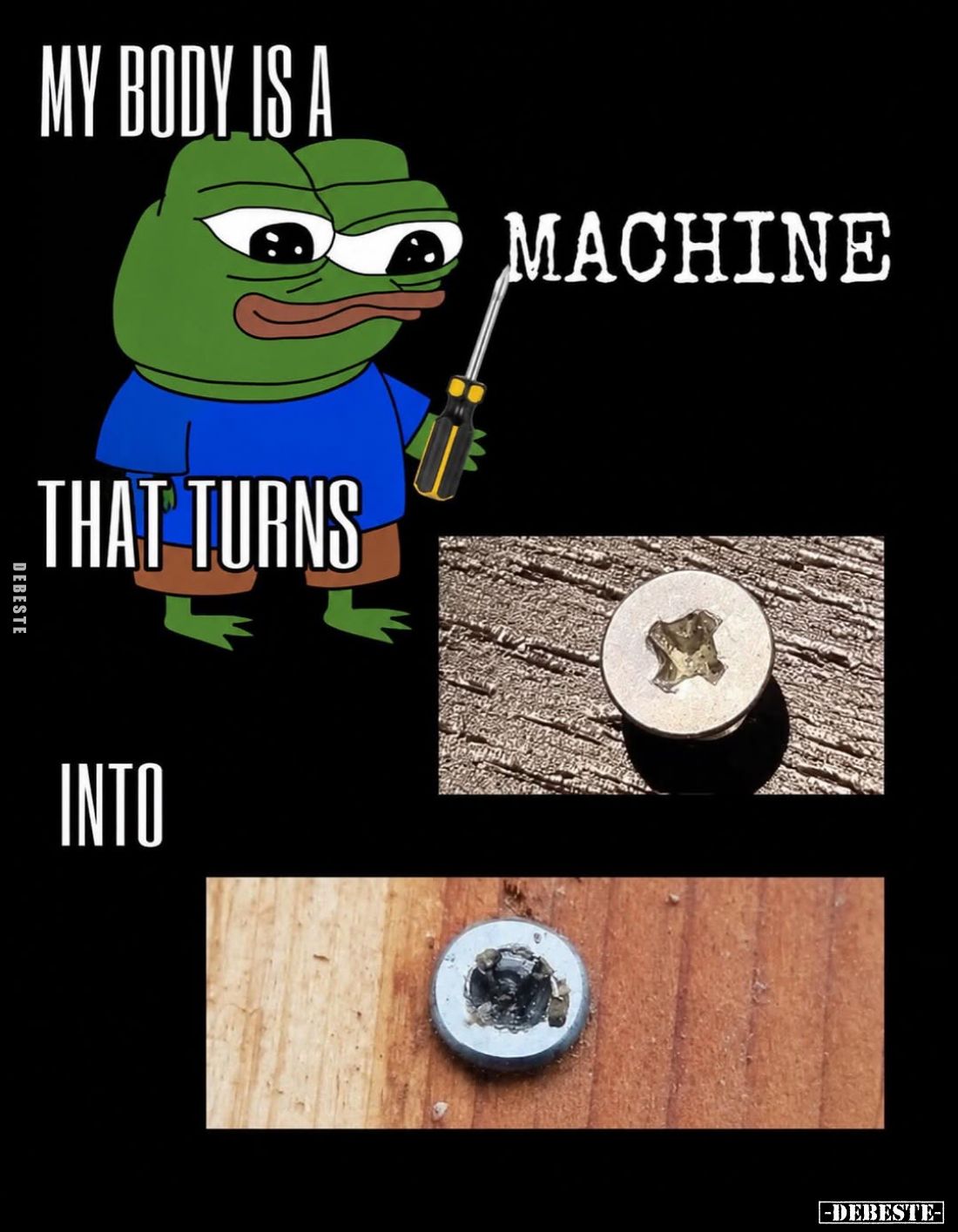 MY BODY IS A MACHINE - THAT TURNS - INTO