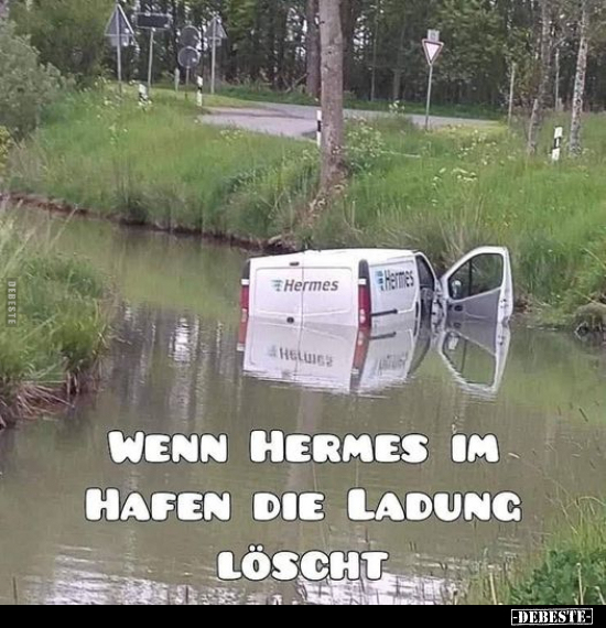 Wenn Hermes im Hafen die Ladung löscht... - Lustige Bilder | DEBESTE.de