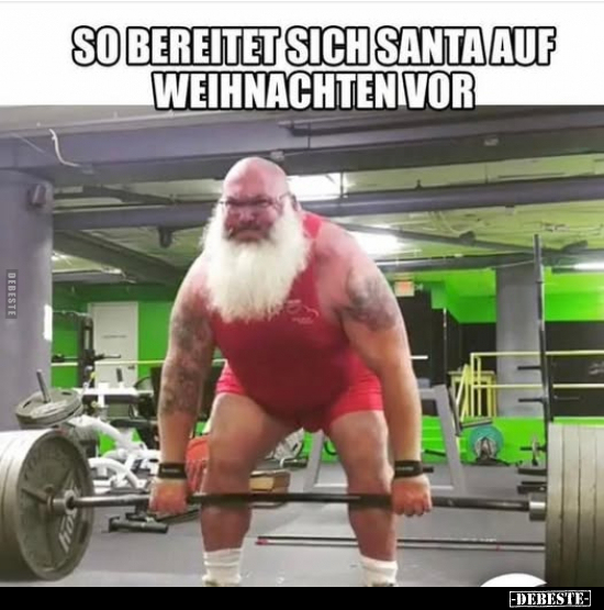 So bereitet sich Santa auf Weihnachten vor.. - Lustige Bilder | DEBESTE.de