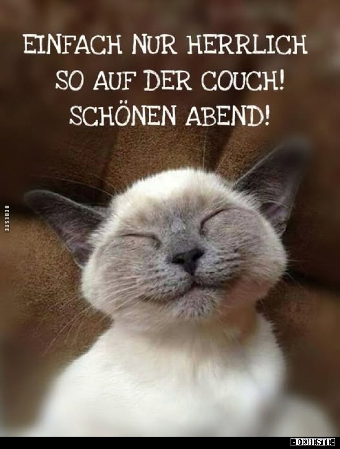 Einfach nur herrlich so auf der Couch! Schönen Abend!