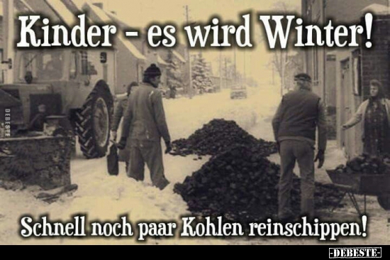 Kinder - es wird Winter! - Lustige Bilder | DEBESTE.de