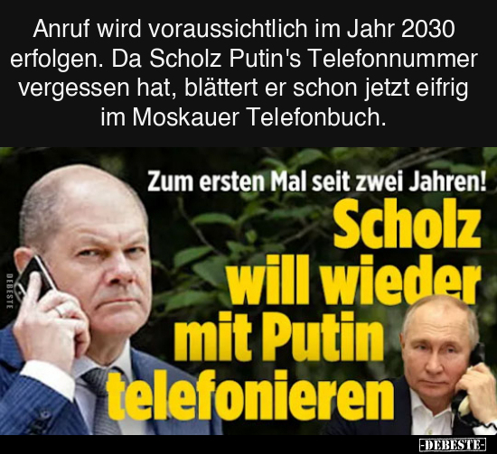 Anruf wird voraussichtlich im Jahr 2030 erfolgen.. - Lustige Bilder | DEBESTE.de