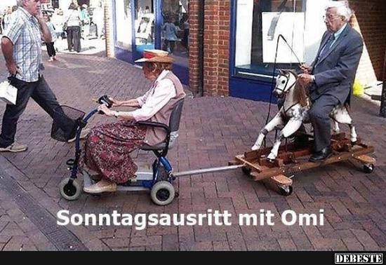 Sonntagsausritt mit Omi. - Lustige Bilder | DEBESTE.de