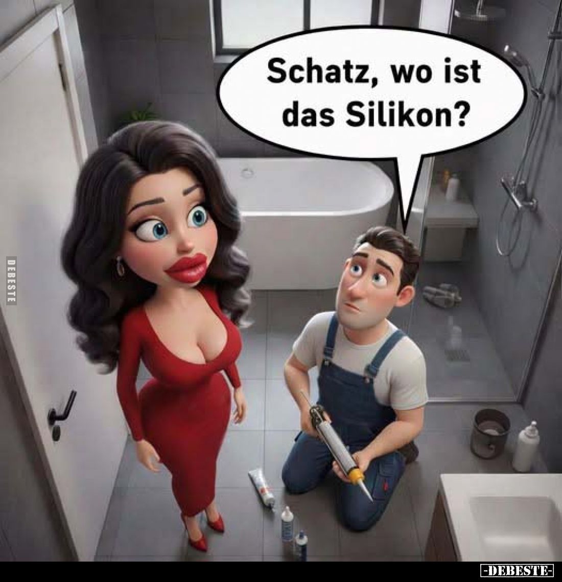 Schatz, wo ist das Silikon?.. - Lustige Bilder | DEBESTE.de