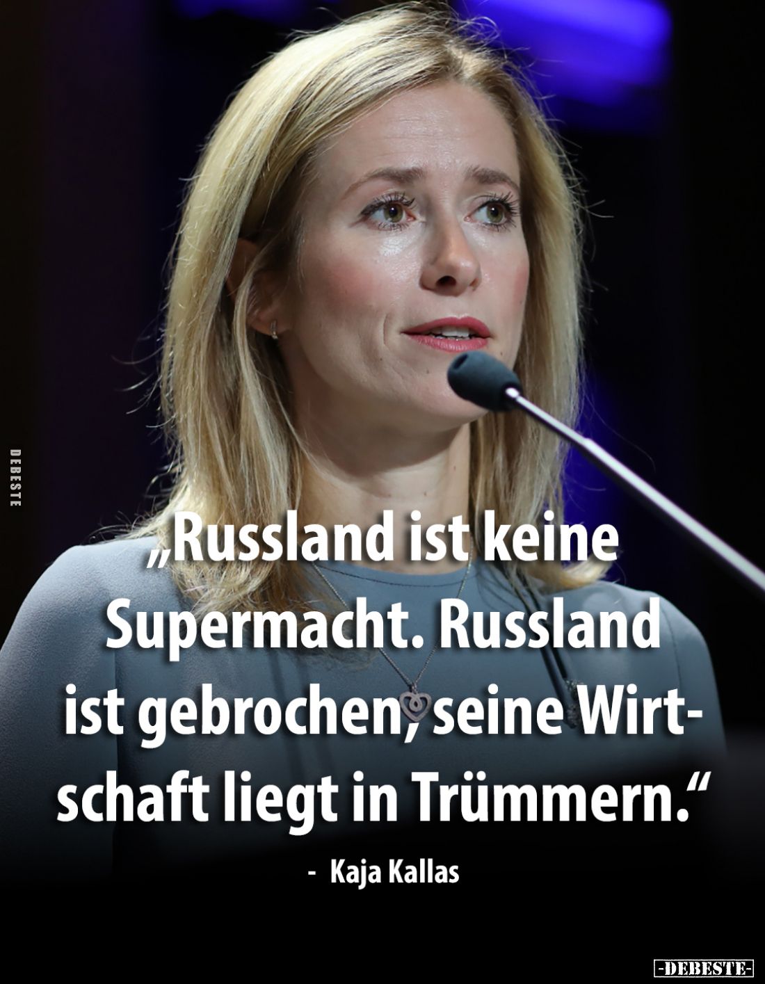 Russland ist keine Supermacht. Russland ist gebrochen, seine Wirtschaft liegt in Trümmern.