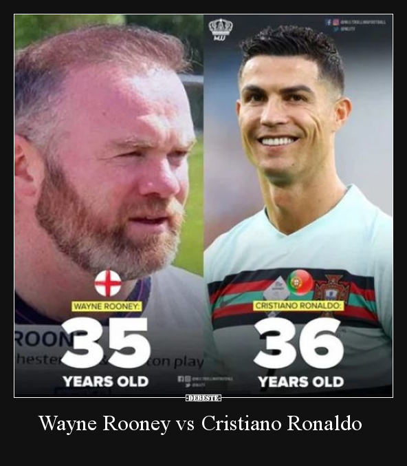 Wayne Rooney vs Cristiano Ronaldo.. - Lustige Bilder | DEBESTE.de