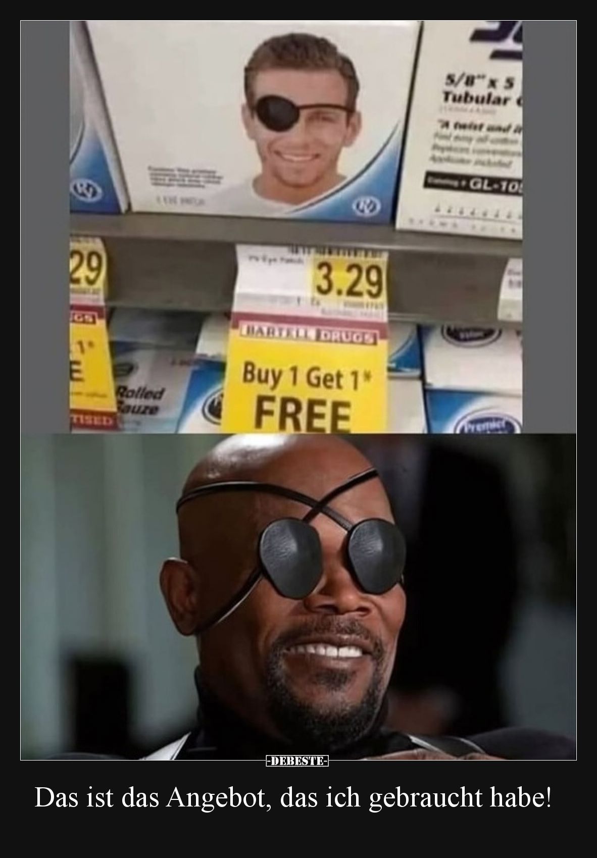 Das ist das Angebot, das ich gebraucht habe!