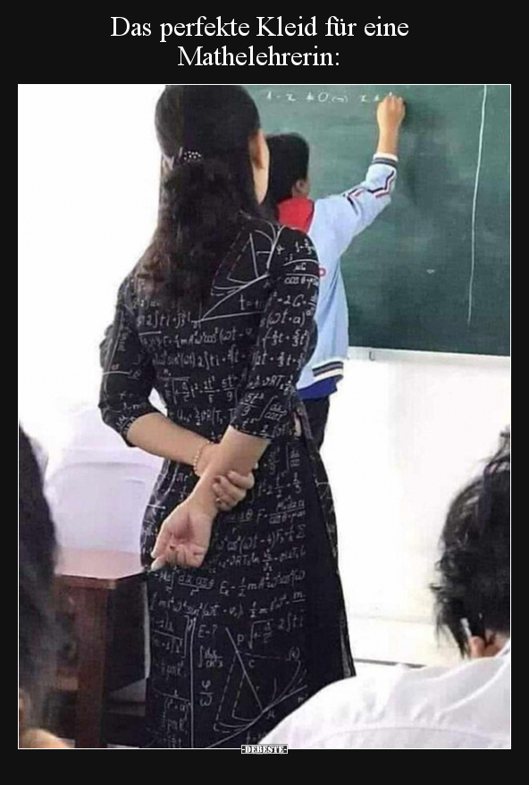 Das perfekte Kleid für eine Mathelehrerin.. - Lustige Bilder | DEBESTE.de