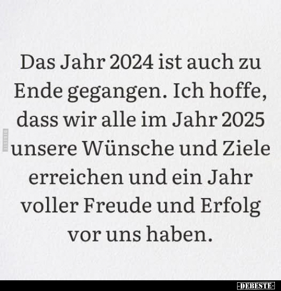 Das Jahr 2024 ist auch zu Ende gegangen.. - Lustige Bilder | DEBESTE.de