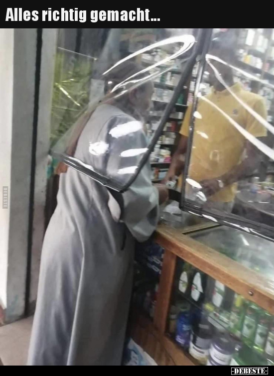 Alles richtig gemacht...