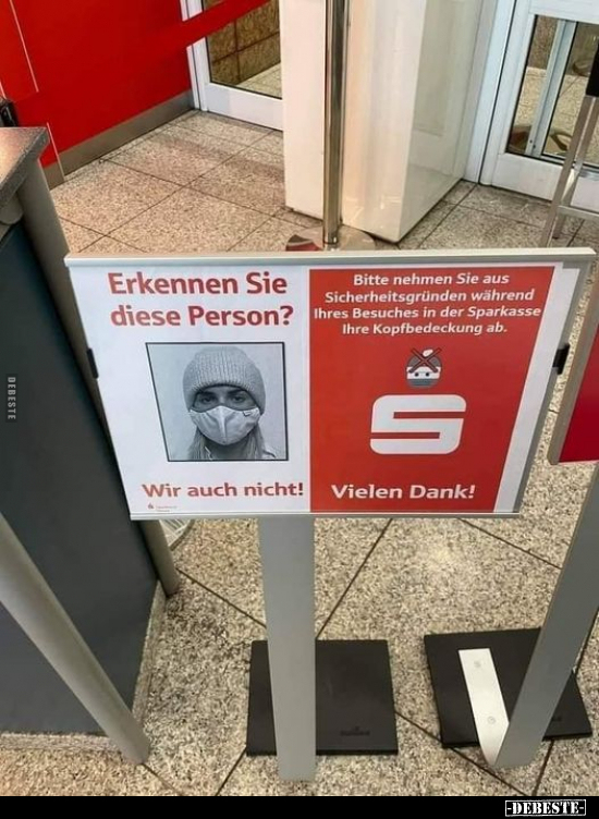Erkennen Sie diese Person? Wir auch nicht!..