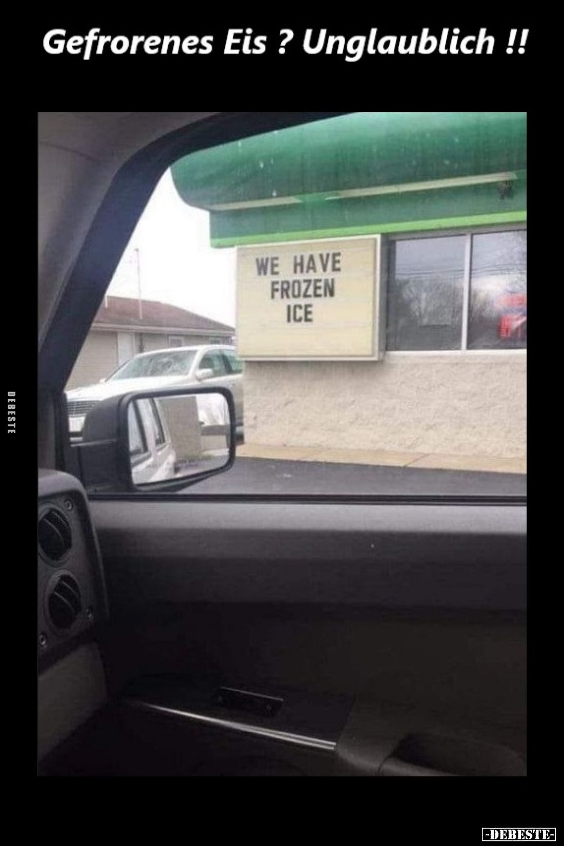 Gefrorenes Eis? Unglaublich!!