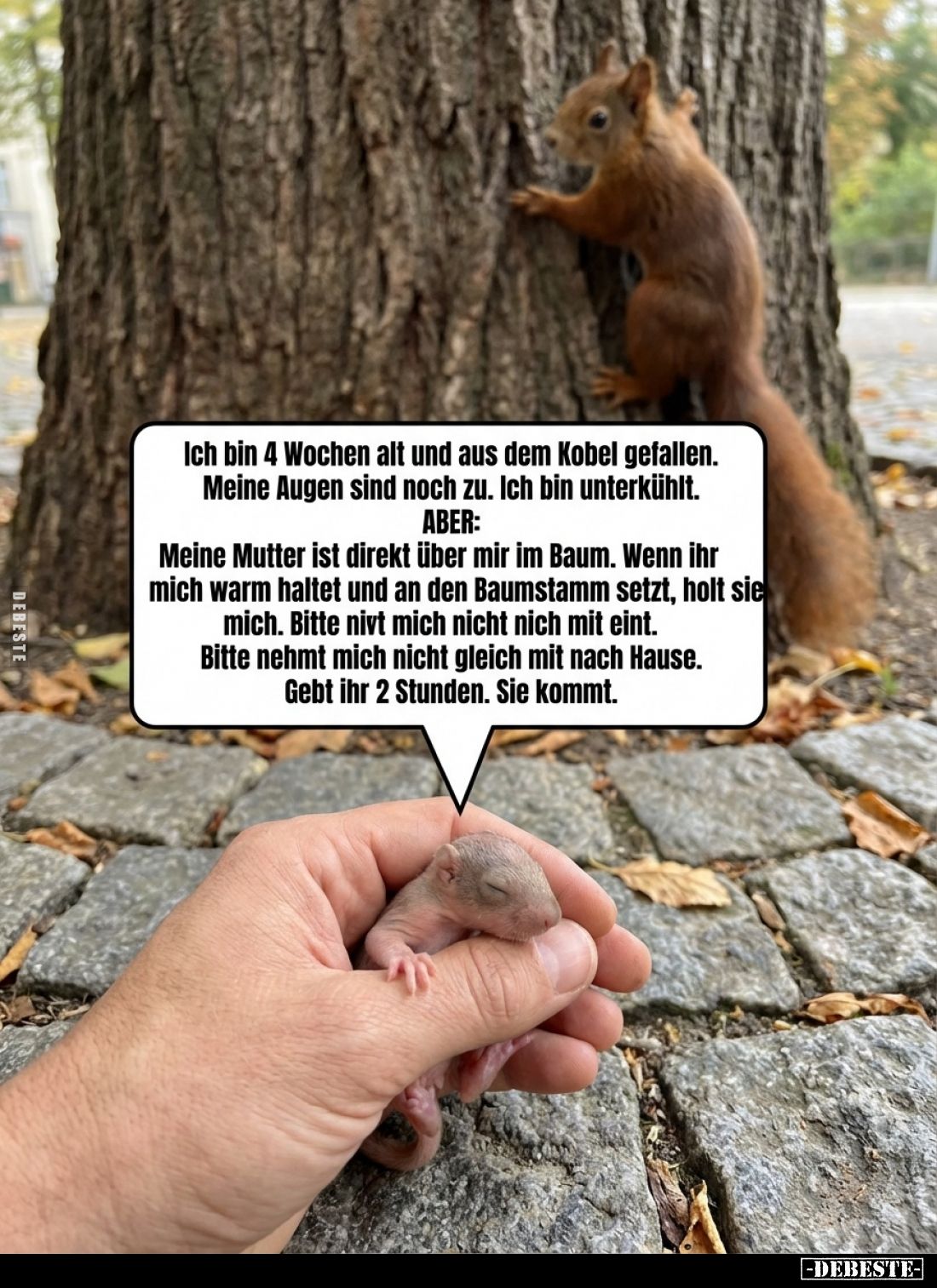 Ich bin 4 Wochen alt und aus dem Kobel gefallen... - Lustige Bilder | DEBESTE.de