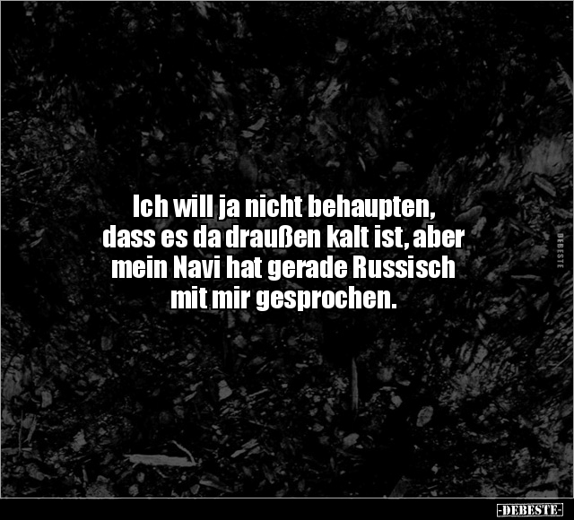 Ich will ja nicht behaupten, dass es da draußen kalt ist.. - Lustige Bilder | DEBESTE.de