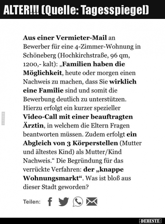 ALTER!!! (Quelle: Tagesspiegel).. - Lustige Bilder | DEBESTE.de