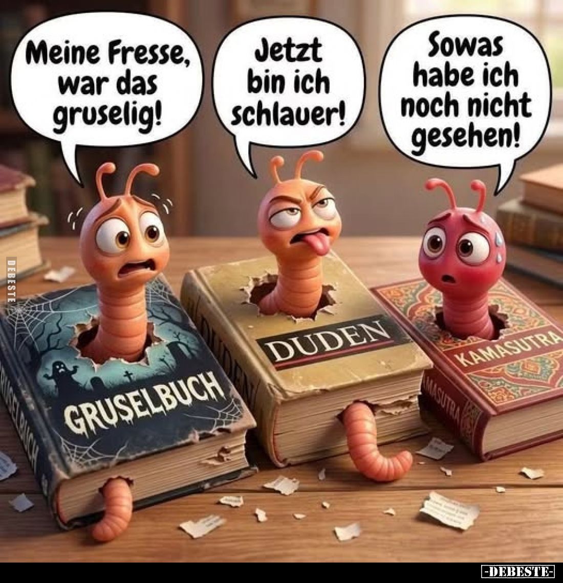 Meine Fresse, war das gruselig!
-
Jetzt bin ich schlauer!
-
Sowas habe ich noch nicht gesehen!