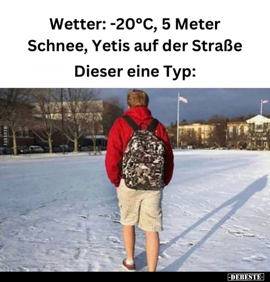 Wetter: -20°C, 5 Meter Schnee, Yetis auf der Straße.. - Lustige Bilder | DEBESTE.de