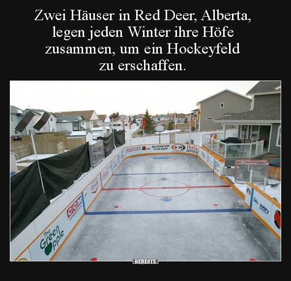 Zwei Häuser in Red Deer, Alberta, legen jeden Winter ihre.. - Lustige Bilder | DEBESTE.de