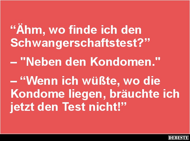 Wo finde ich den Schwangerschaftstest? - Lustige Bilder | DEBESTE.de