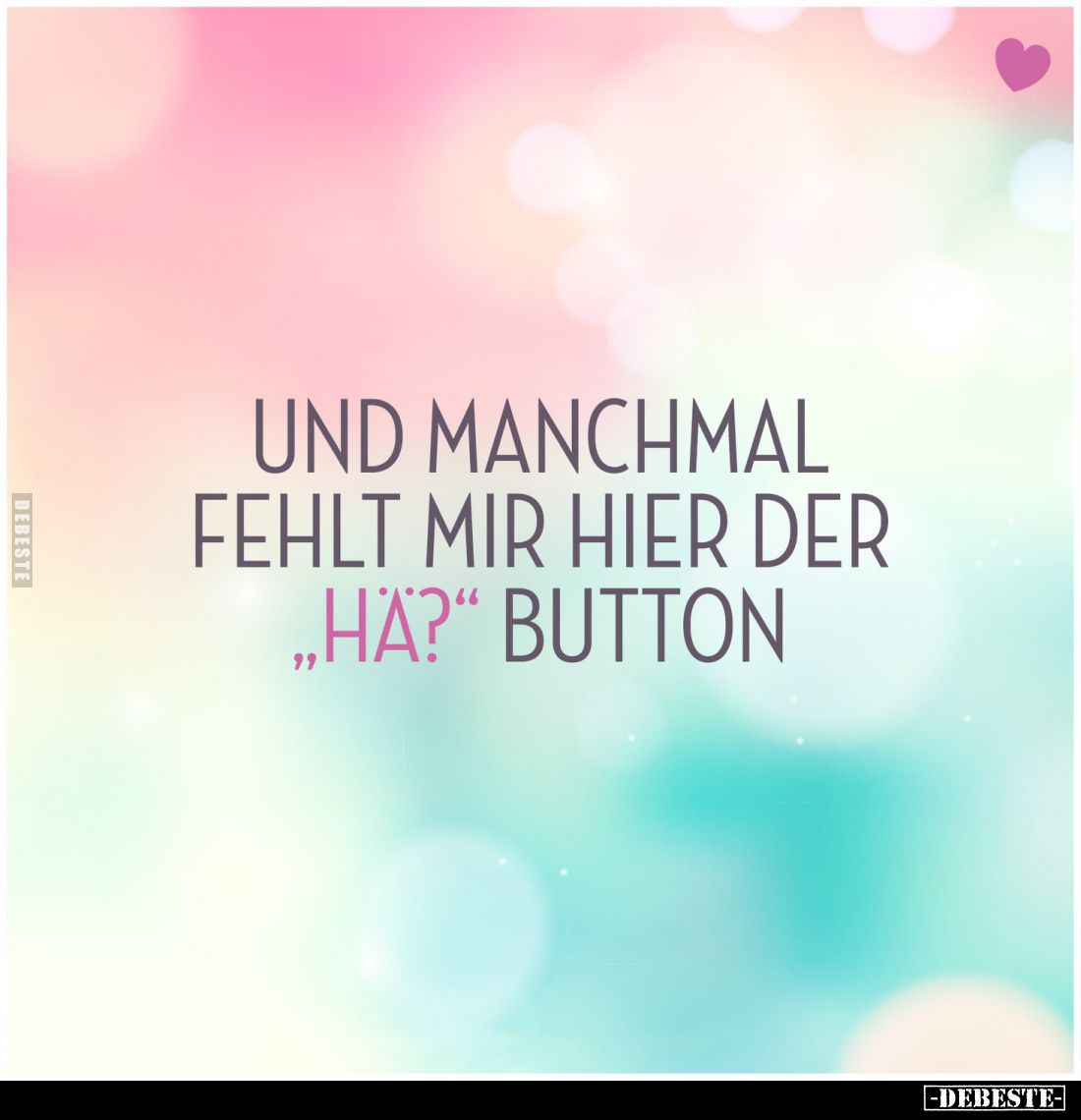 Und manchmal fehlt mir hier der "Hä?" Button.
