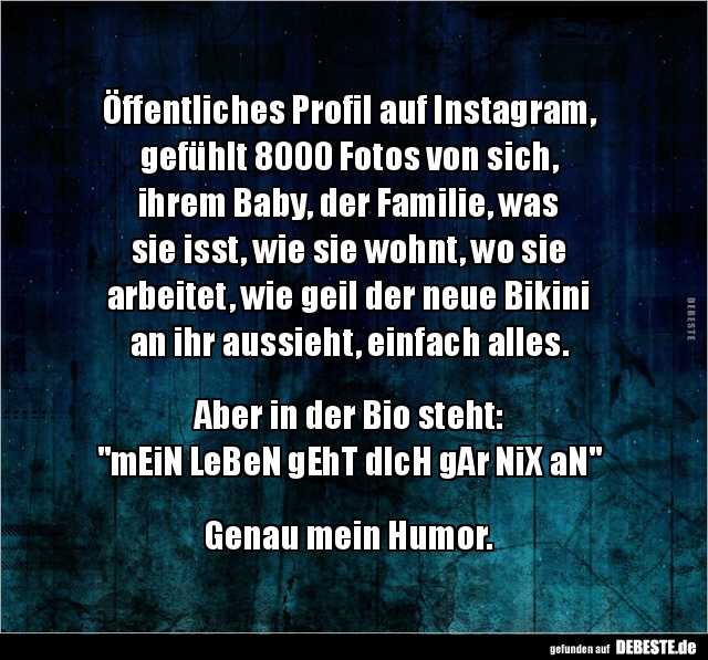 Öffentliches Profil auf Instagram, gefühlt 8000 Fotos von.. - Lustige Bilder | DEBESTE.de