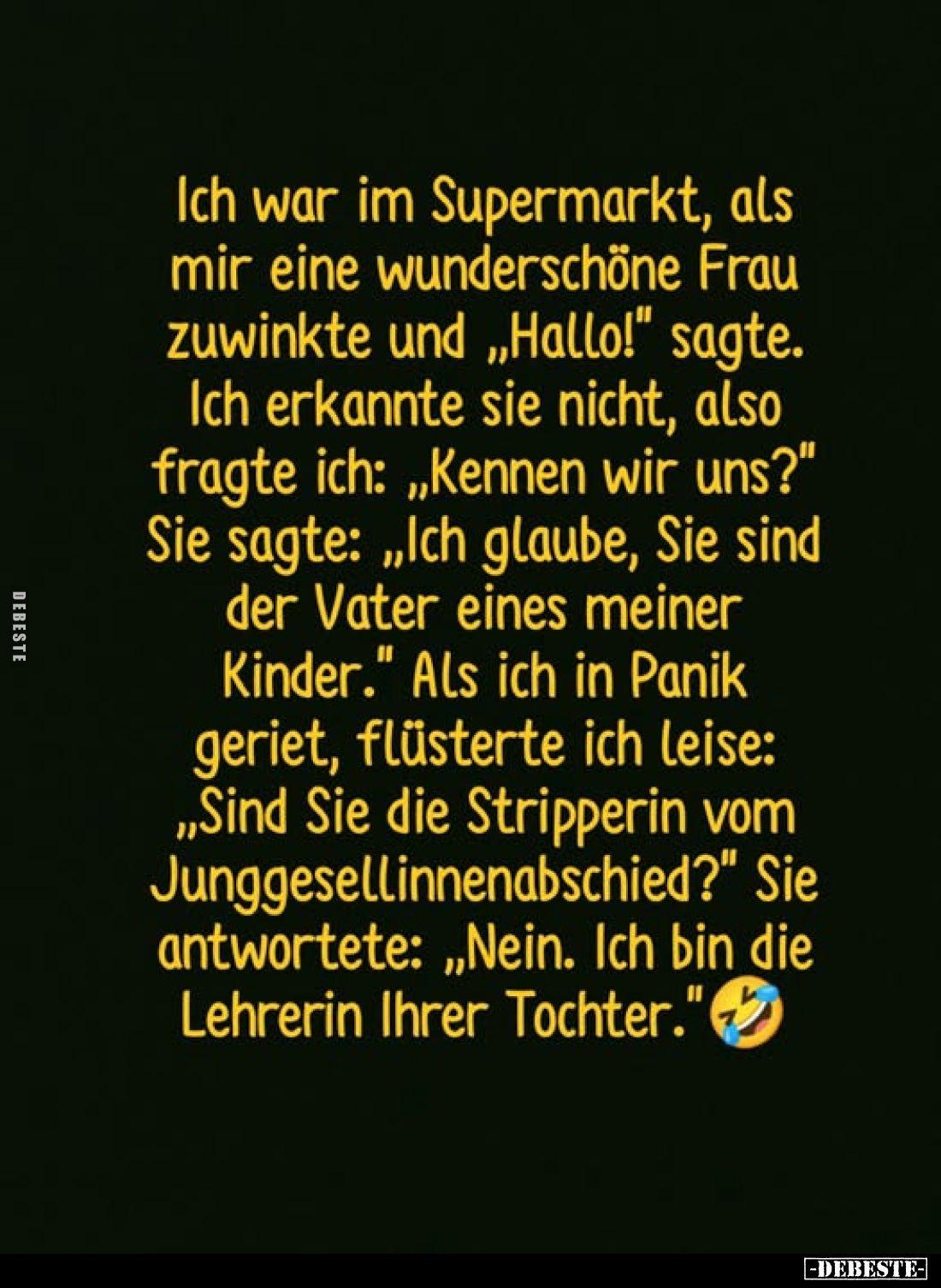 Ich war im Supermarkt, als mir eine wunderschöne Frau zuwinkte und „Hallo!" sagte. Ich erkannte sie nicht, also fragte i...