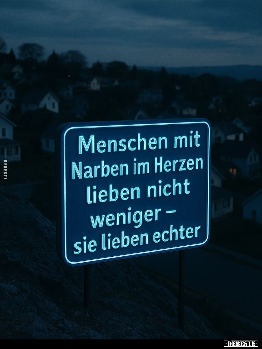 Menschen mit Narben im Herzen lieben nicht weniger -sie lieben echter