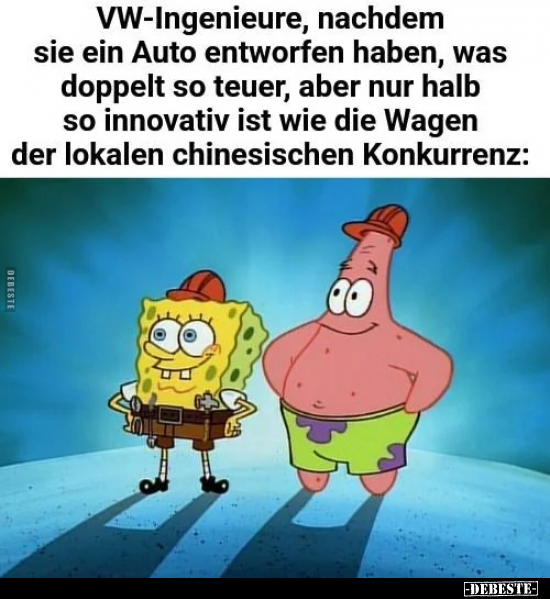 VW-Ingenieure, nachdem sie ein Auto entworfen haben.. - Lustige Bilder | DEBESTE.de