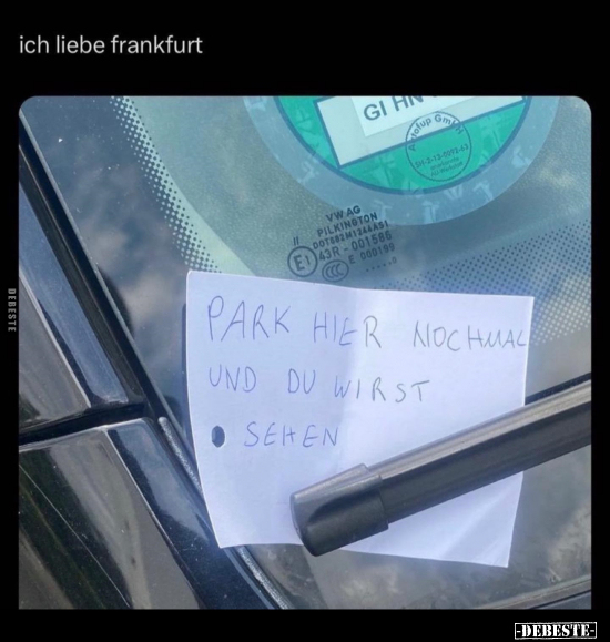 Ich liebe Frankfurt.. - Lustige Bilder | DEBESTE.de