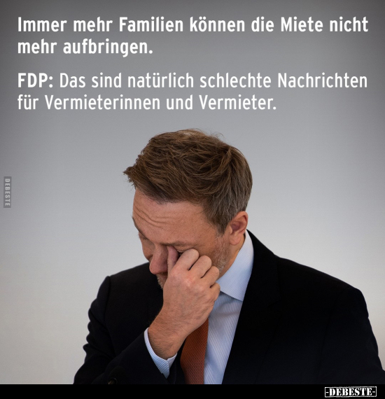 Immer mehr Familien können die Miete nicht mehr.. - Lustige Bilder | DEBESTE.de