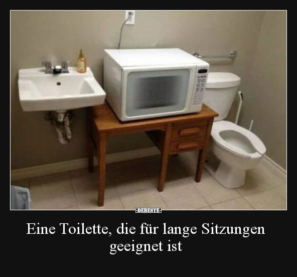 Eine Toilette, die für lange Sitzungen geeignet ist.. - Lustige Bilder | DEBESTE.de