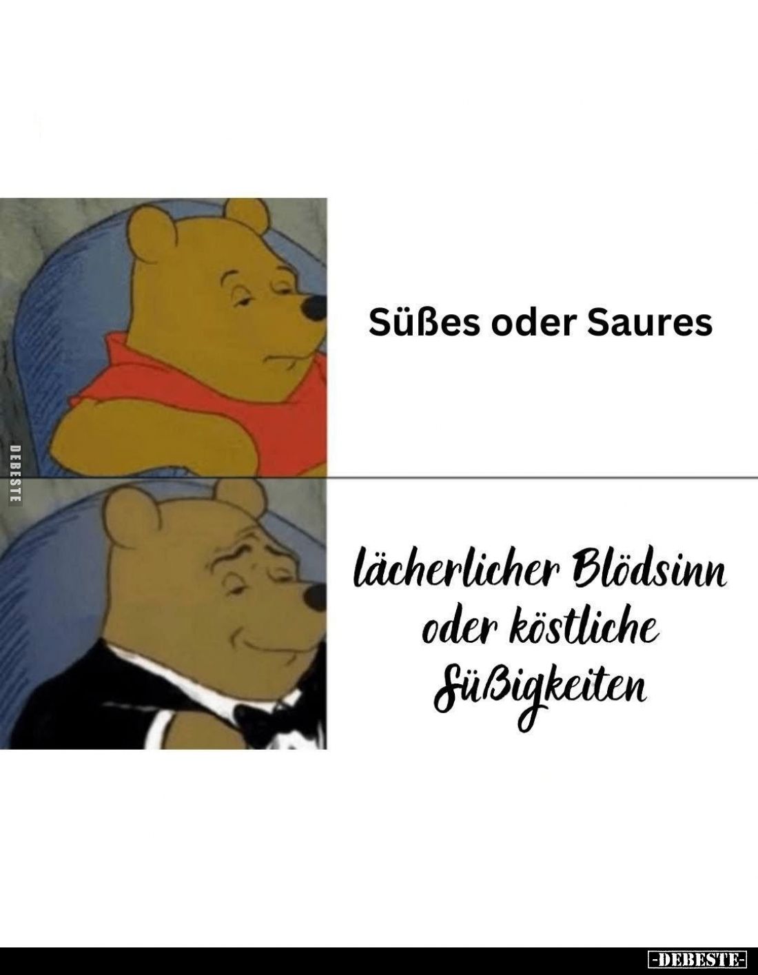 Süßes oder Saures /
lächerlicher Blödsinn oder köstliche Süßigkeiten