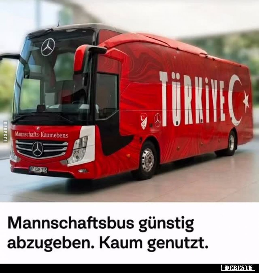 Mannschaftsbus günstig abzugeben. Kaum genutzt.