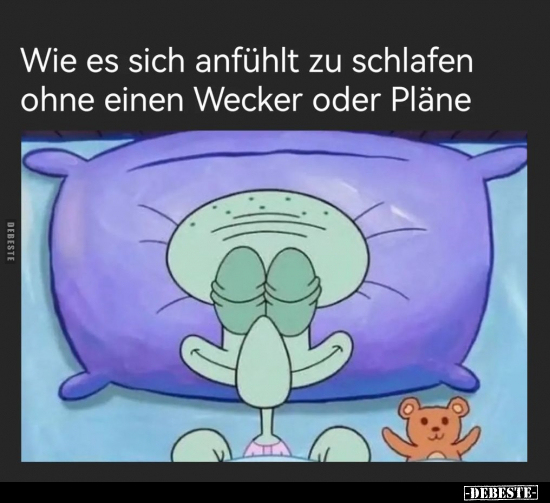 Wie es sich anfühlt zu schlafen ohne einen Wecker.. - Lustige Bilder | DEBESTE.de