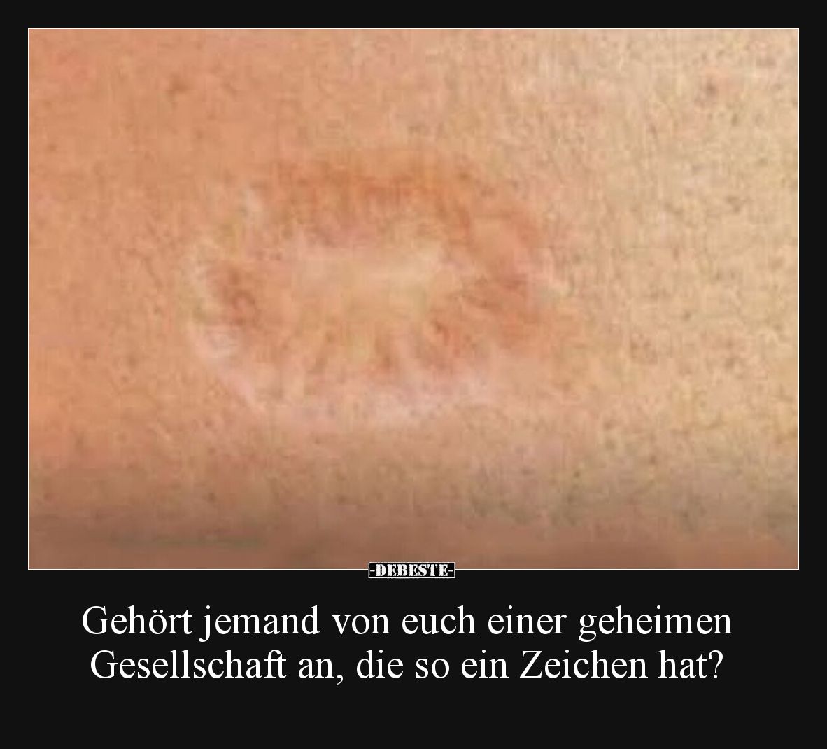 Gehört jemand von euch einer geheimen Gesellschaft an, die so ein Zeichen hat?