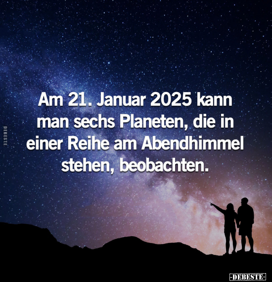 Januar, Beobachten