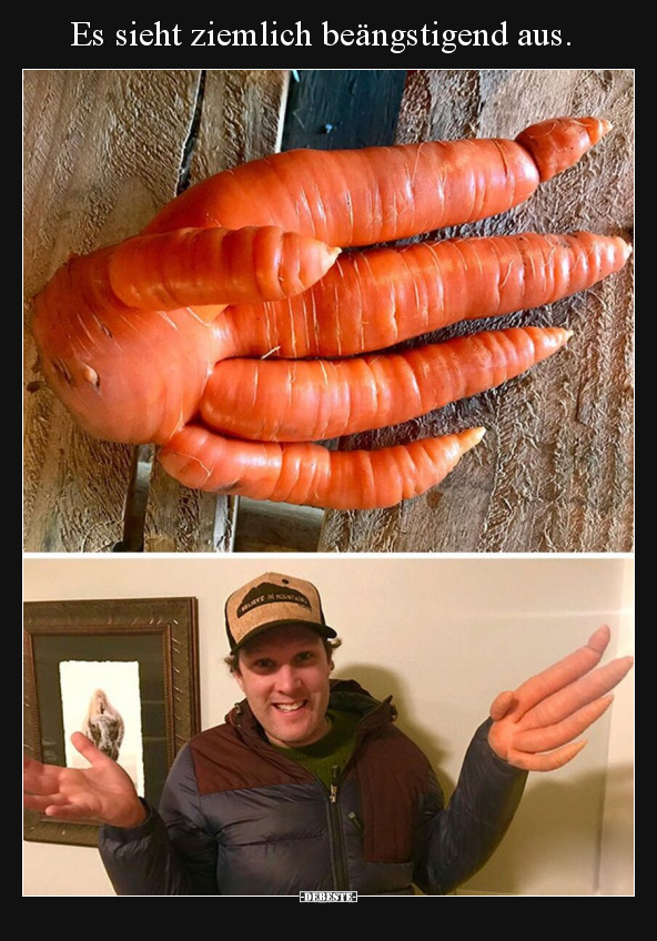 Es sieht ziemlich beängstigend aus.