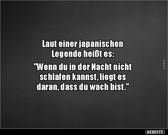 Laut einer japanischen Legende heißt es: "Wenn du in.." - Lustige Bilder | DEBESTE.de
