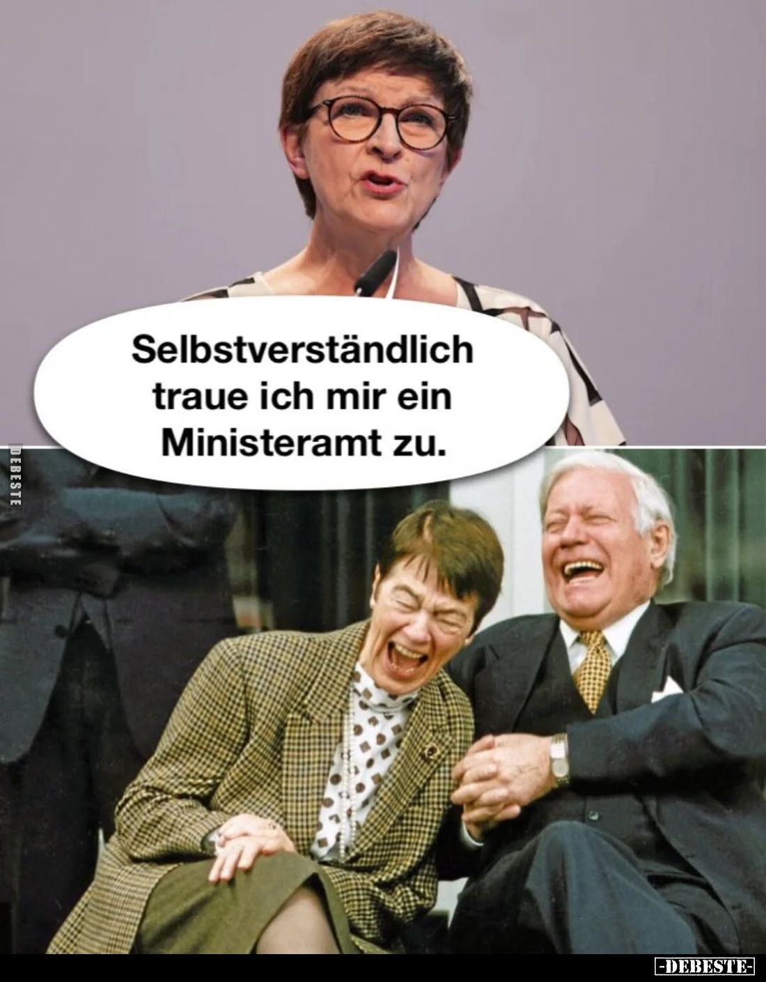 Selbstverständlich traue ich mir ein Ministeramt zu.