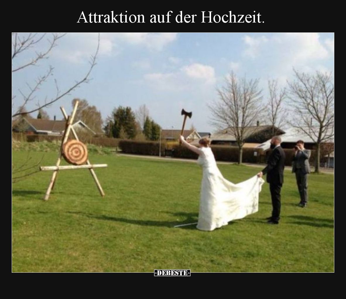 Attraktion auf der Hochzeit