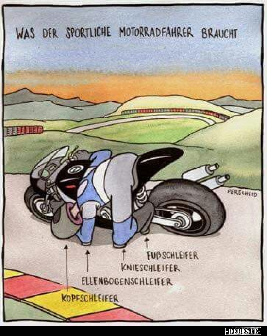 Was der sportliche Motorradfahrer braucht.. - Lustige Bilder | DEBESTE.de