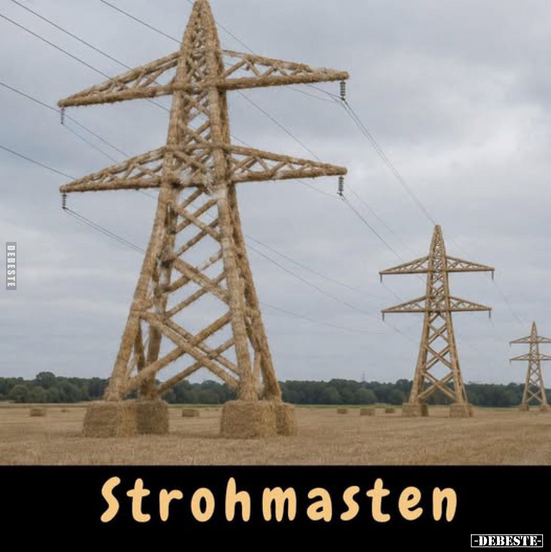 Strohmasten.