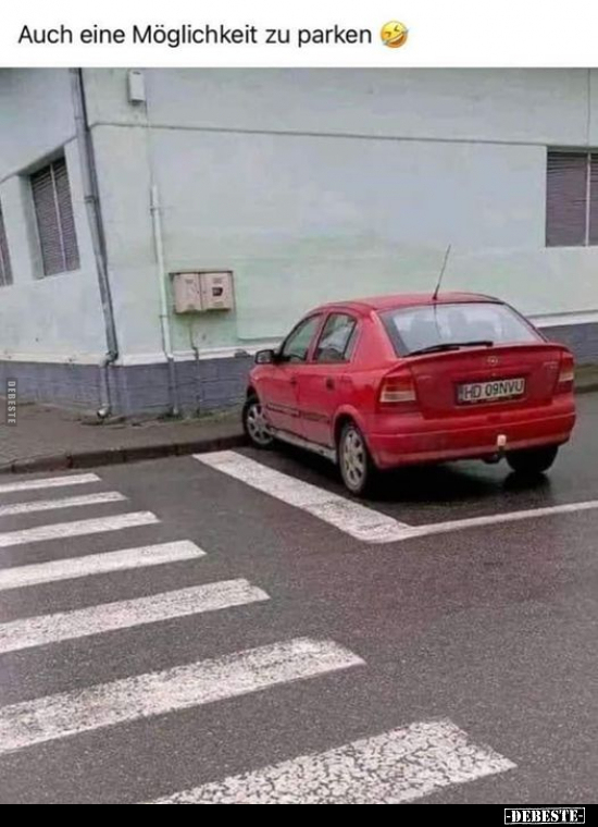 Auch eine Möglichkeit zu parken..☻ - Lustige Bilder | DEBESTE.de