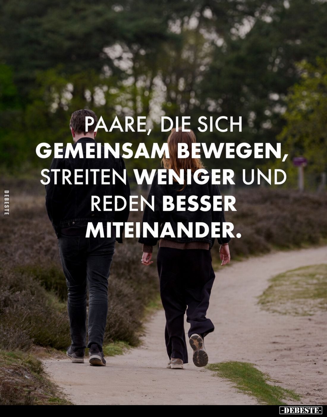 Paare, die sich gemeinsam bewegen, streiten weniger und reden besser miteinander.