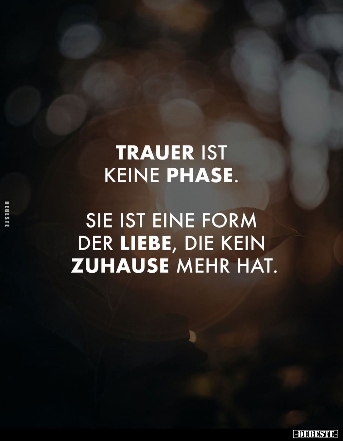 Trauer ist keine Phase.
Sie ist eine Form der Liebe, die kein Zuhause mehr hat.