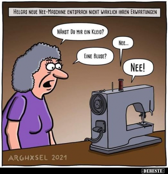 Helgas neue Nee-Maschine entsprach nicht wirklich.. - Lustige Bilder | DEBESTE.de