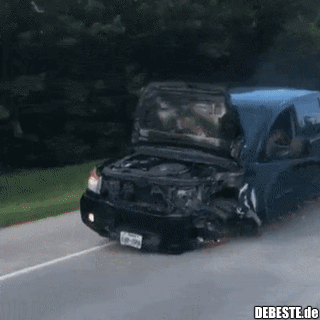 Fährt wahrscheinlich in die Werkstatt..