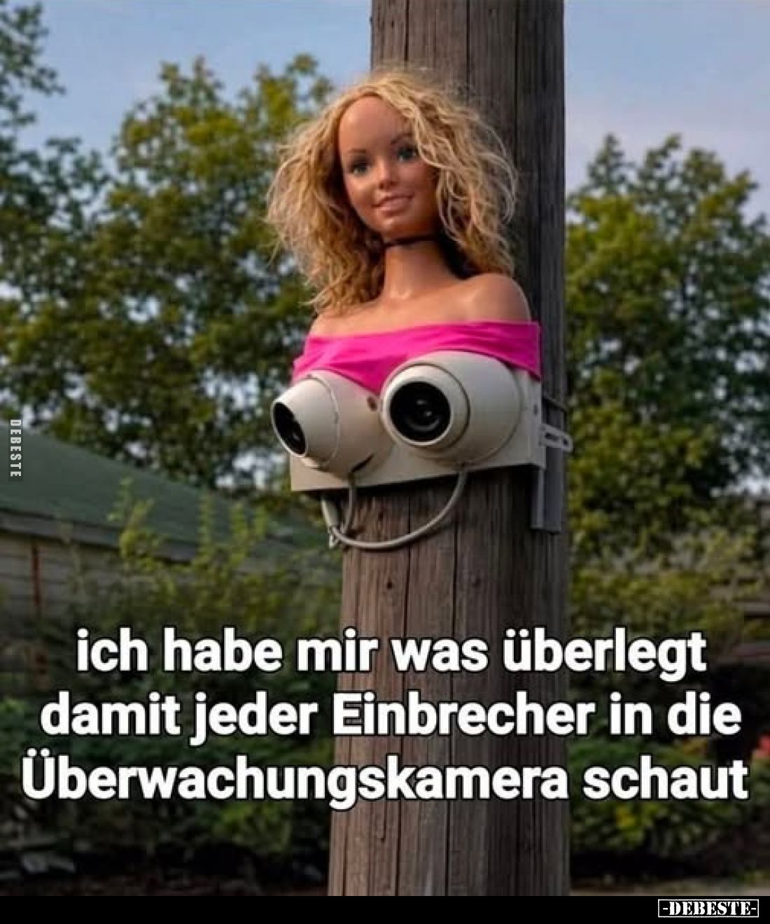 Ich habe mir was überlegt damit jeder Einbrecher.. - Lustige Bilder | DEBESTE.de