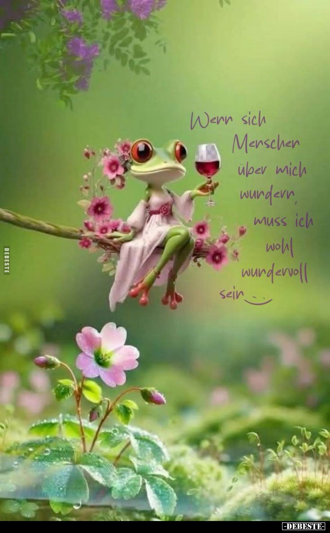 Wenn sich Menschen über mich wundern, muss ich wohl wundervoll sein.